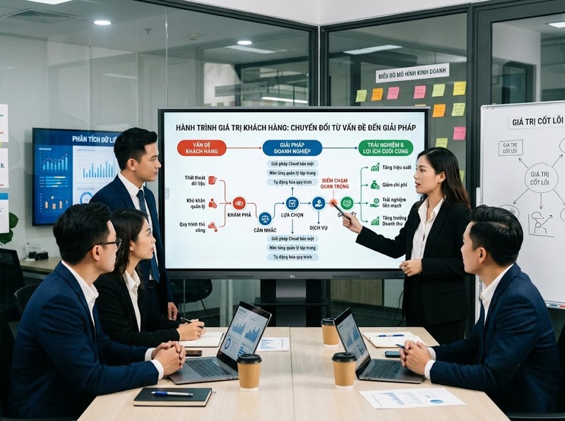 Giá trị cốt lõi mô hình kinh doanh xác định lợi ích chính cho khách hàng
